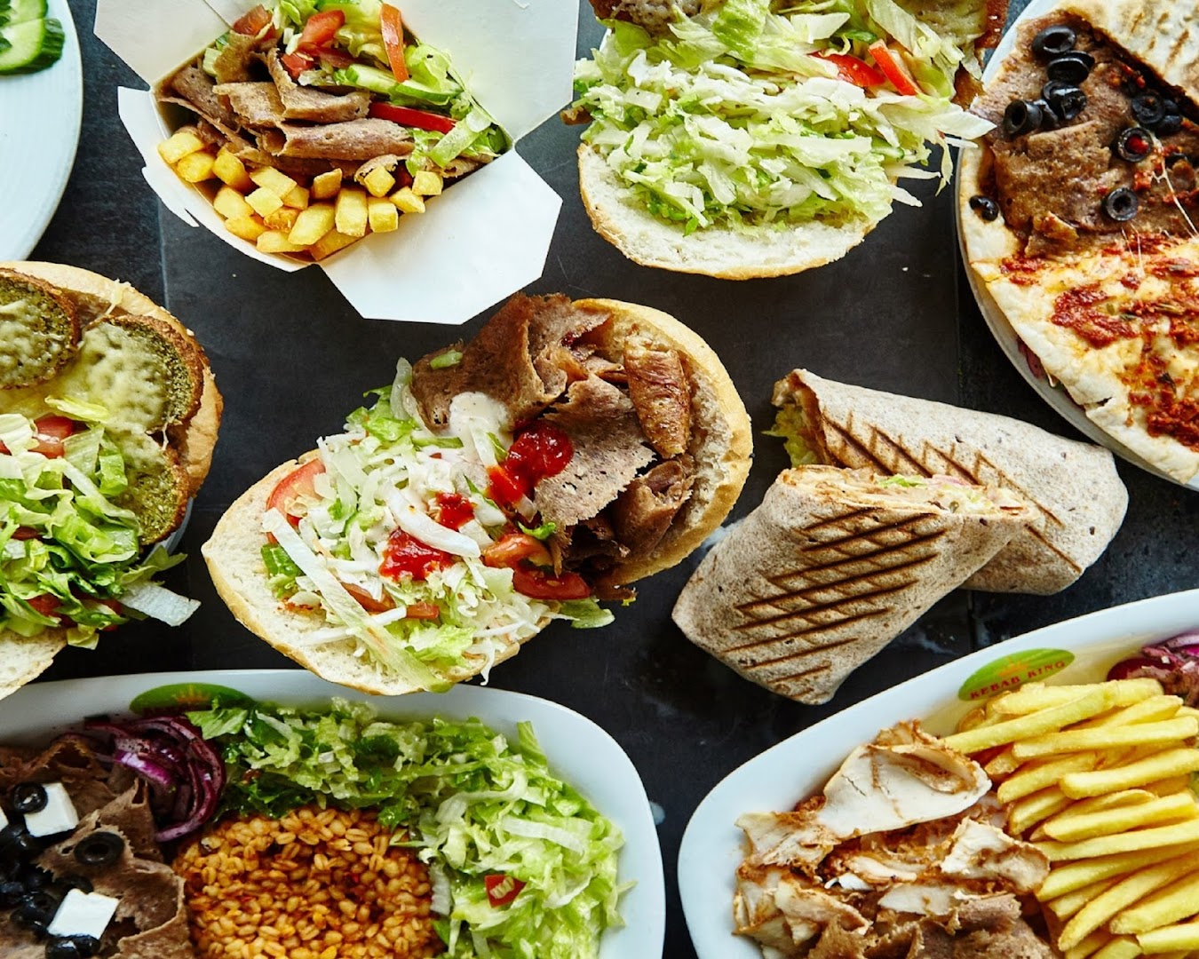 Delicious doner plate